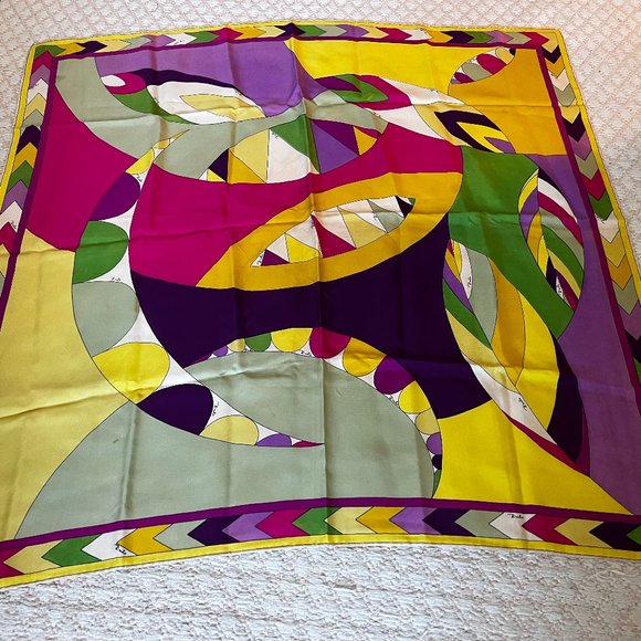 Emilio Pucci Silk Scarf Vintage